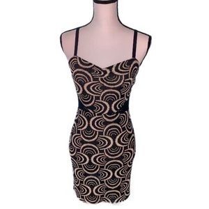 Free People Bodycon dress with lace on the side